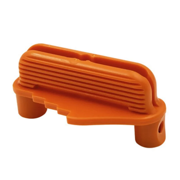 Bordmiddenlijnzoeker 100 x 50 x 58 mm Nauwkeurige markering van het midden van het bord Houten sjabloon Tot 64 mm breed Timmergereedschap oranje