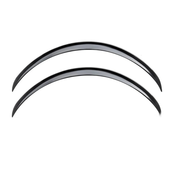 Bordures de protection en caoutchouc universelles pour roues 73 cm Noires brillantes 2 pcs Arches de garde-boue Prolongement de garde-boue Protection 1
