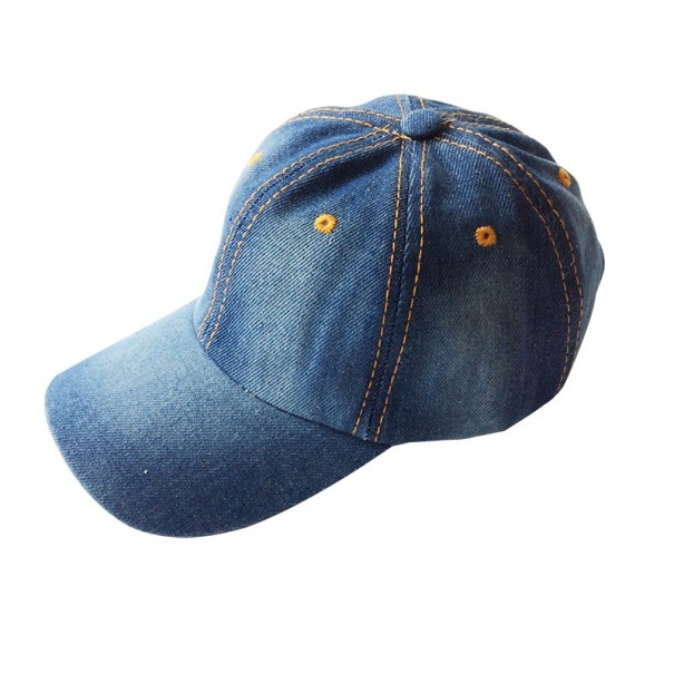 Børne denim kasket blå