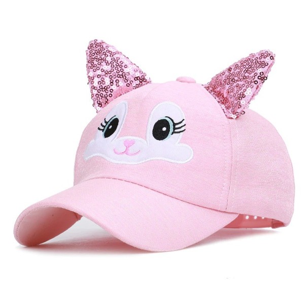 Børne kaninhue rosa