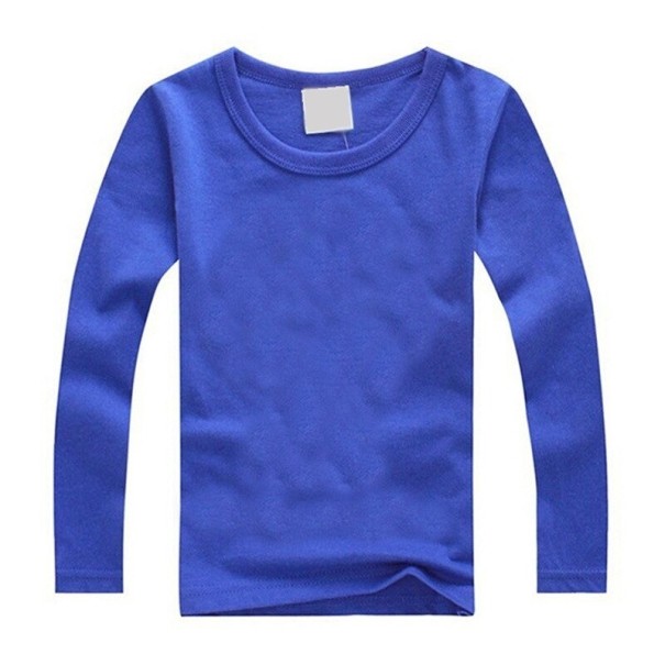 Børne langærmet T-shirt B1534 mørkeblå 8