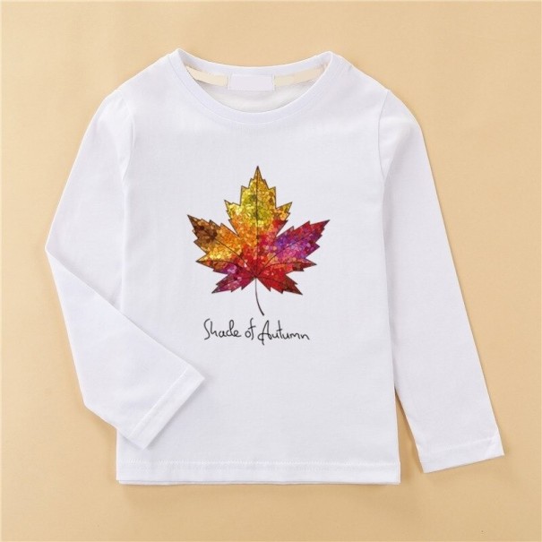 Børne langærmet T-shirt B1668 hvid 8