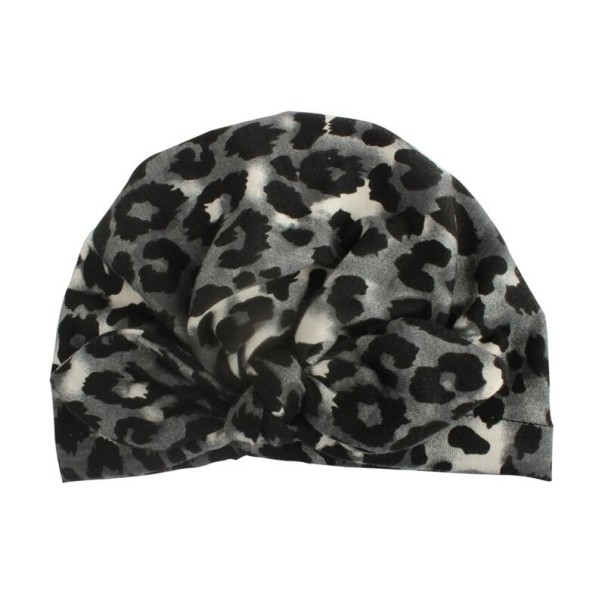 Børne leopardhue grå 1