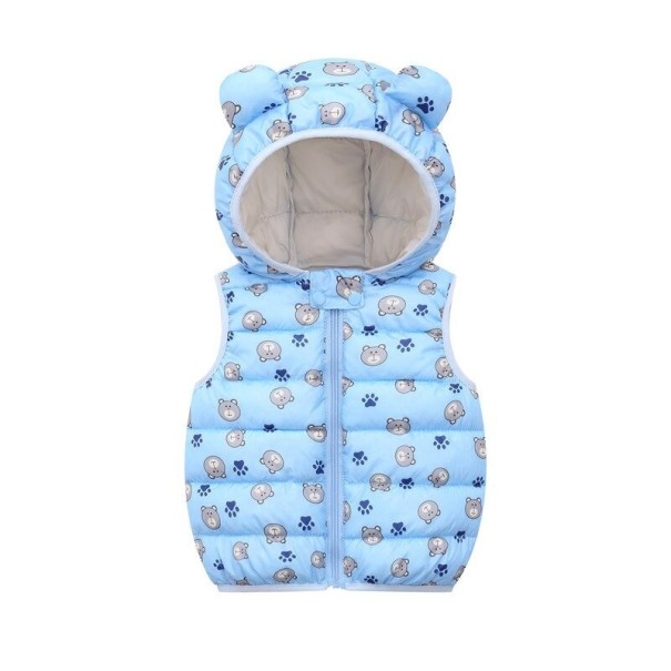 Børne quiltet vest L1824 12-24 måneder F