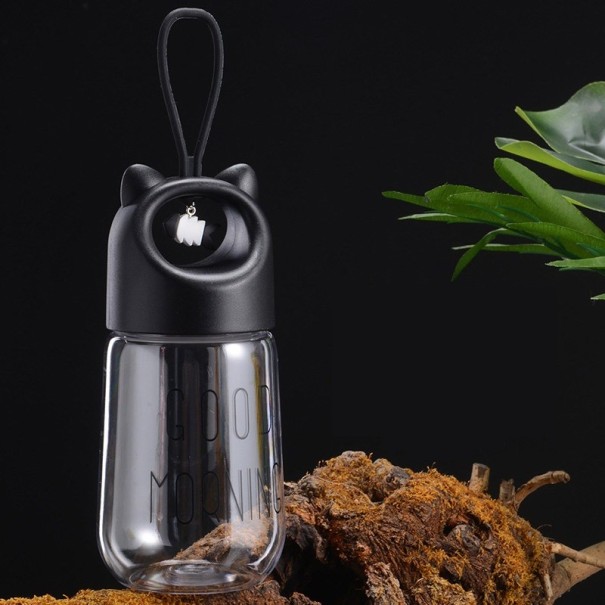 Børne rejseflaske 480 ml sort