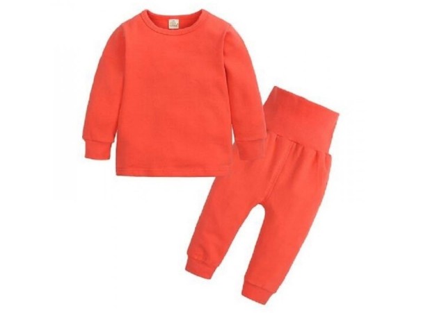 Børne sweatpants sæt L1219 orange 6-9 måneder