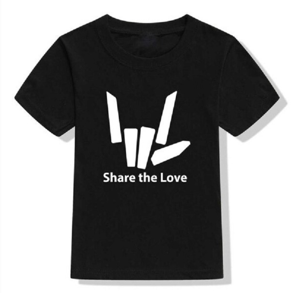 Børne-T-shirt B1423 sort 2 C