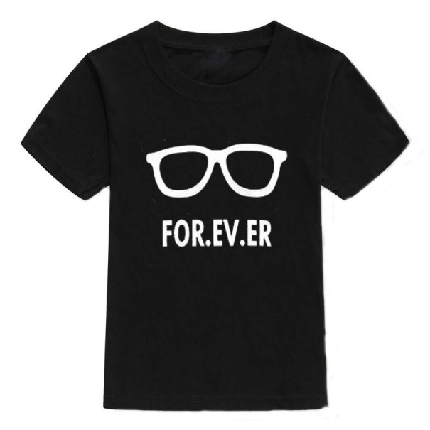 Børne-T-shirt B1443 sort 2 B