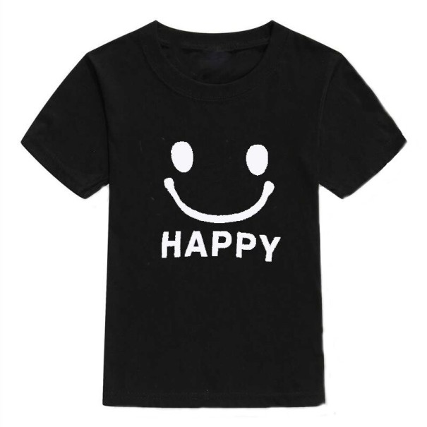Børne-T-shirt B1547 sort 4 D
