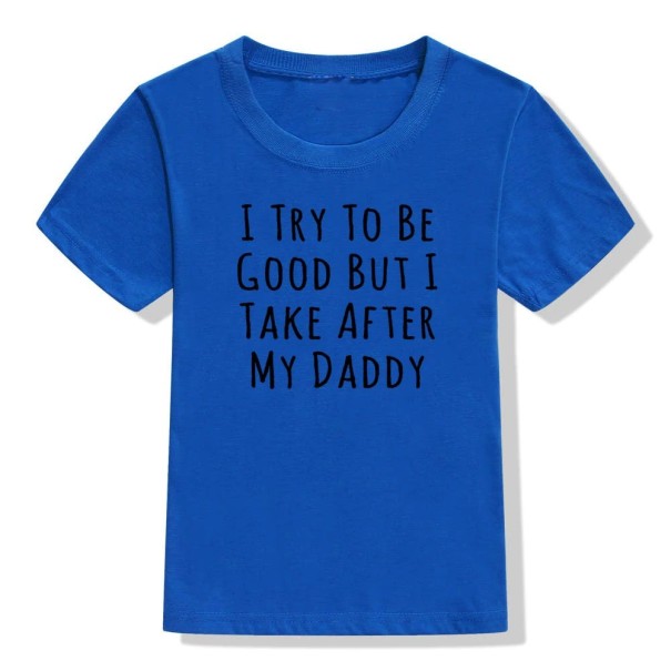 Børne-T-shirt B1551 blå 4 B