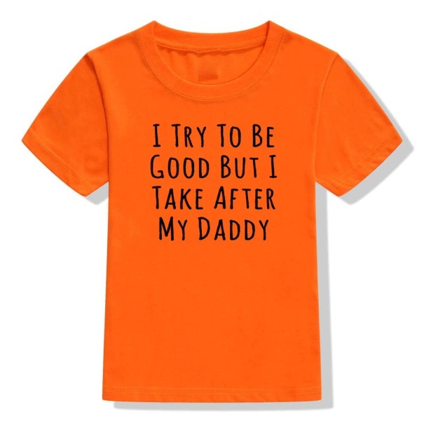Børne-T-shirt B1551 orange 12-24 måneder B