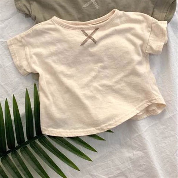 Børne-T-shirt B1573 beige 9-12 måneder