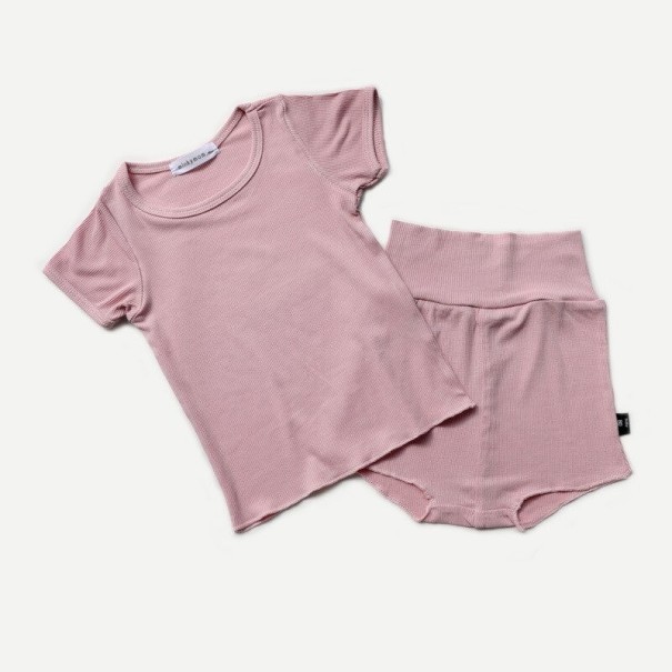 Børne-T-shirt og shorts L1322 12-24 måneder D