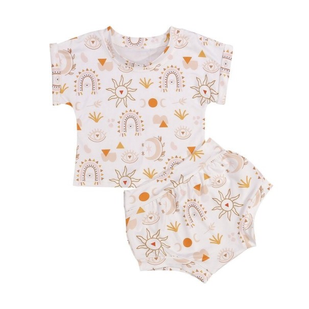 Børne-T-shirt og shorts L1486 12-18 måneder A