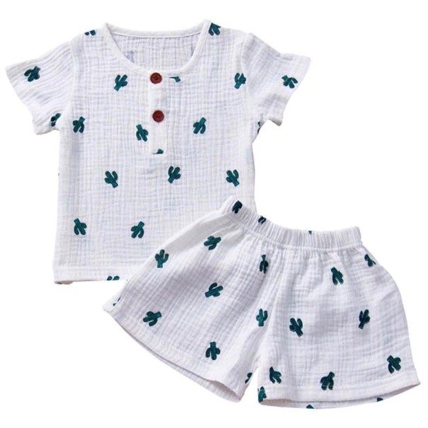 Børne-T-shirt og shorts L1552 12-24 måneder A