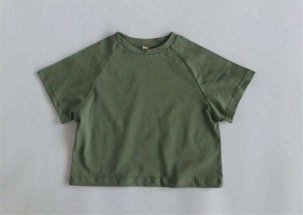 Børne-T-shirt T2505 armygrøn 12-18 måneder