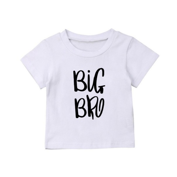 Børne-t-shirt til søskende hvid 10 B Børne-t-shirt til søskende hvid 10 B