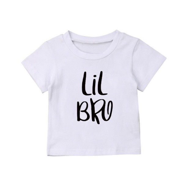 Børne-t-shirt til søskende hvid 6 D