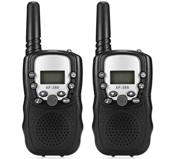 Børne walkie-talkies - 2 stk. sort