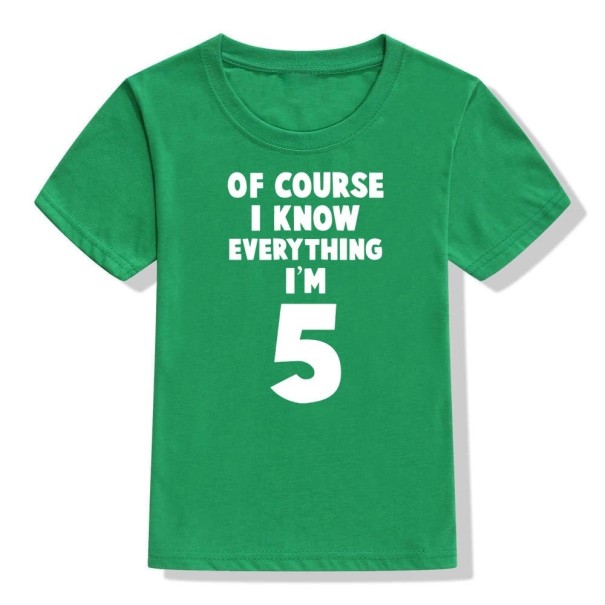 Børnefødselsdags-t-shirt B1468 12-24 måneder K