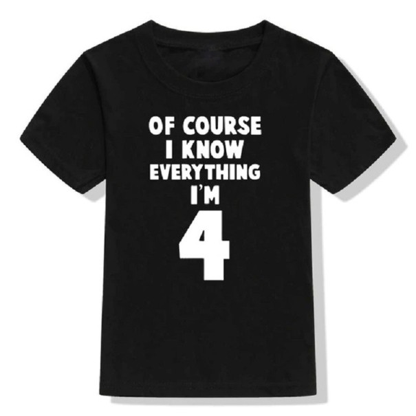 Børnefødselsdags-t-shirt B1468 9-12 måneder I