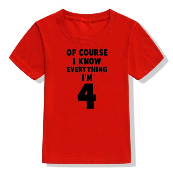 Børnefødselsdags-t-shirt B1504 8 L