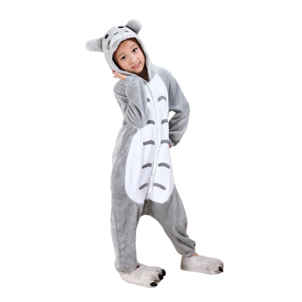 Børnejumpsuit med sødt dyr 3-4 år 1