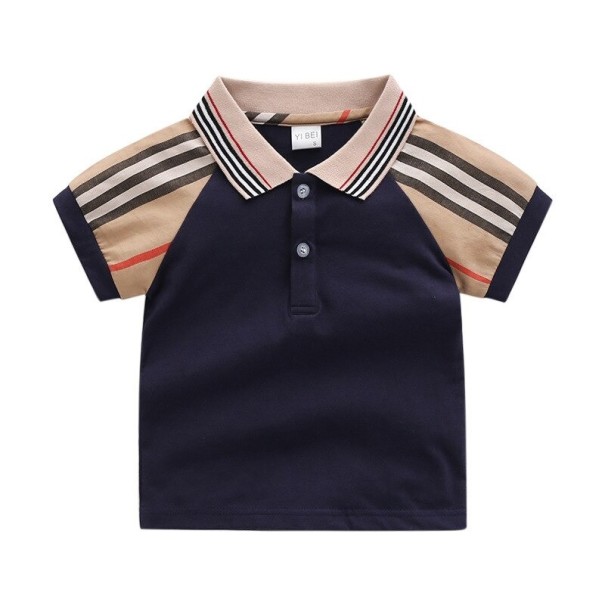 Børnepoloshirt T2544 mørkeblå 3
