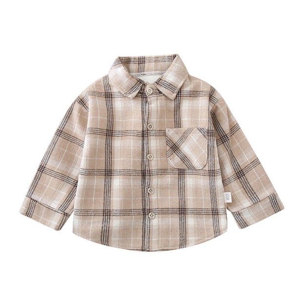 Børneskjorte L1805 beige 3