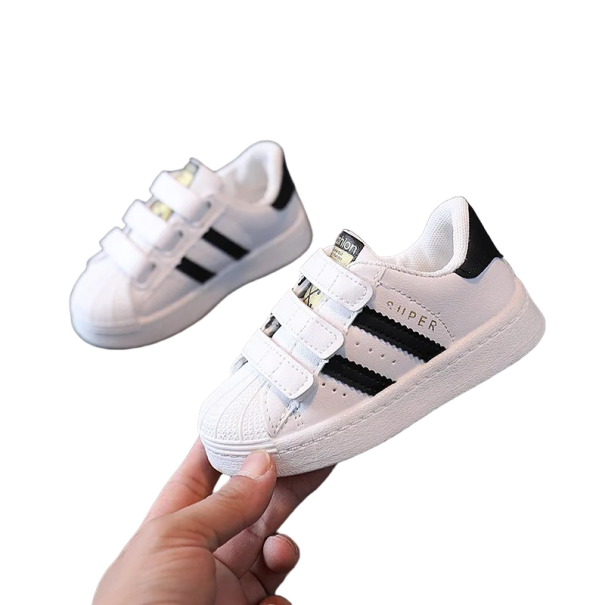 Børnesko Skridsikre børnesko Åndbare sneakers Sneakers til småbørn UNISEX sort 25