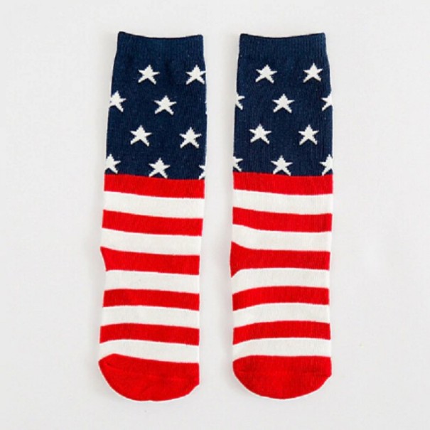 Børnesokker - USA Flag 4-6 år