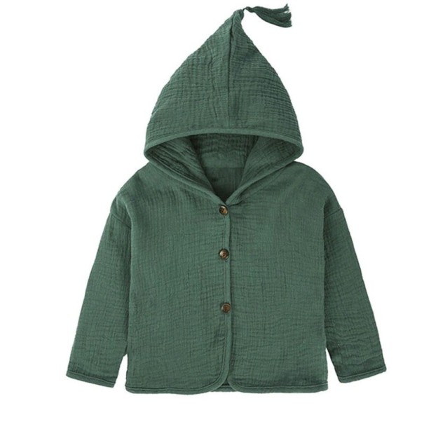 Børnesweatshirt L1837 mørkegrøn 12-24 måneder