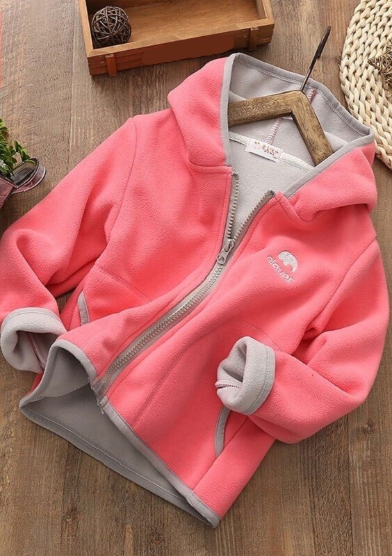 Børnesweatshirt L1949 mørkerosa 7