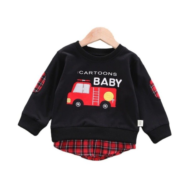 Børnesweatshirt L512 sort 4