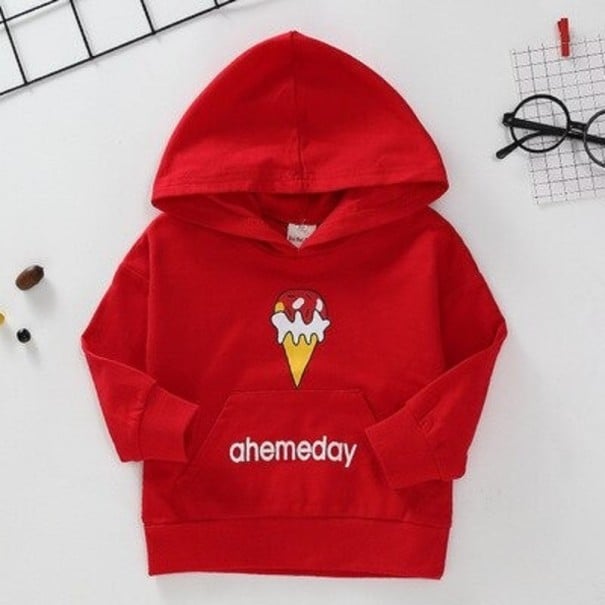 Børnesweatshirt L549 rød 7