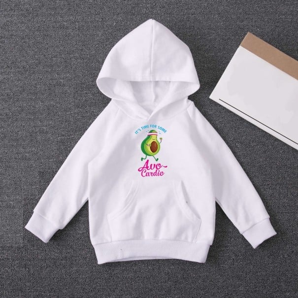 Børnesweatshirt L555 hvid 2 D
