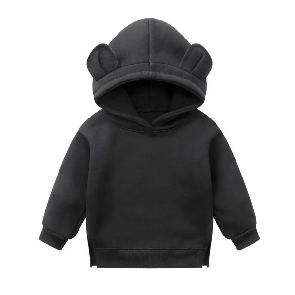 Børnesweatshirt med ører sort 3