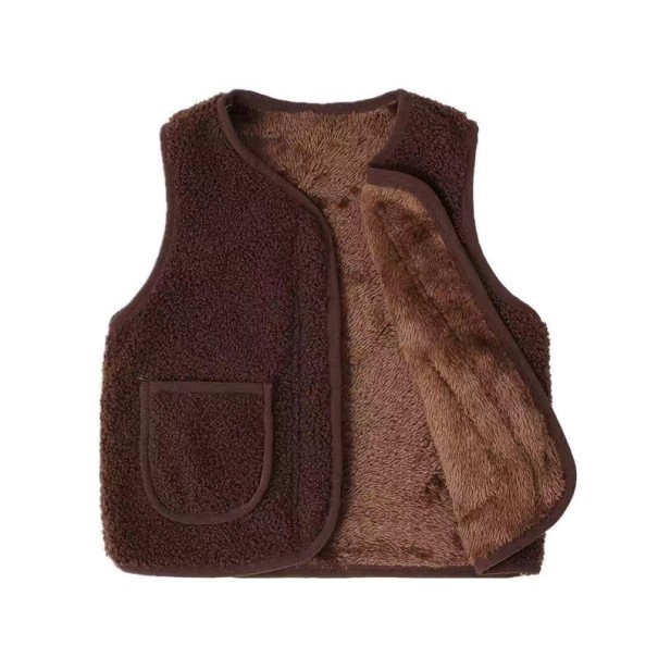 Børnevest L1973 brun 5
