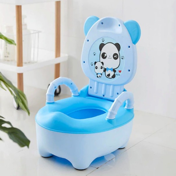 Børns bærbare toilet blå