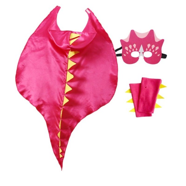 Børns dinosaurkostume rosa