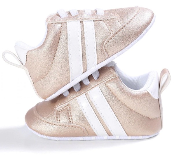 Børns hjemmesko sneakers guld 6-12 måneder