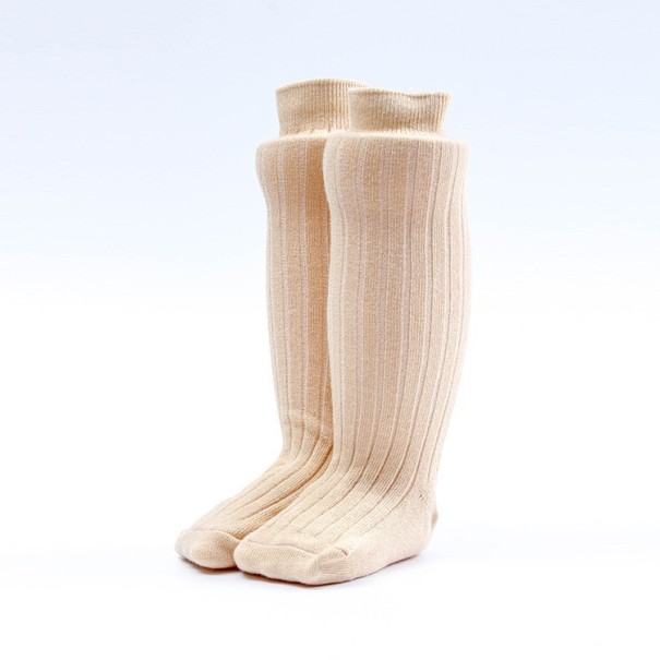 Børns lange sokker beige 1-3 år