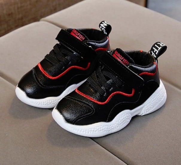 Børns stilfulde sneakers sort 25