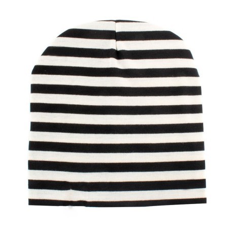 Børns vinterhue J3203 hvid-sort