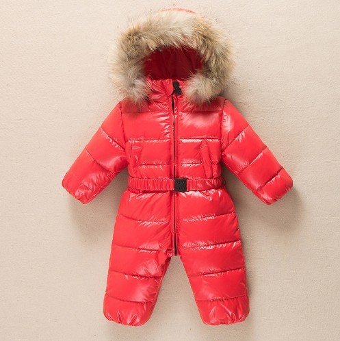 Børns vinteroveralls J3031 rød 9-12 måneder