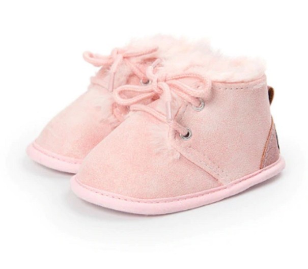 Børns vintertøfler A2571 rosa 6-12 måneder