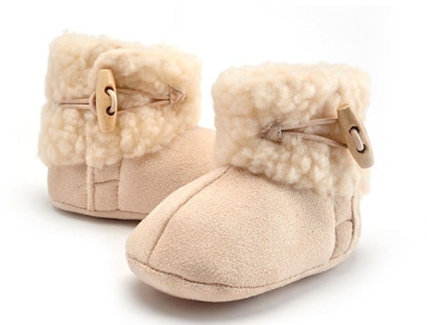 Børns vintertøfler A2573 beige 6-12 måneder