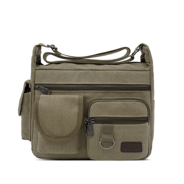 Borsa a spalla verde militare