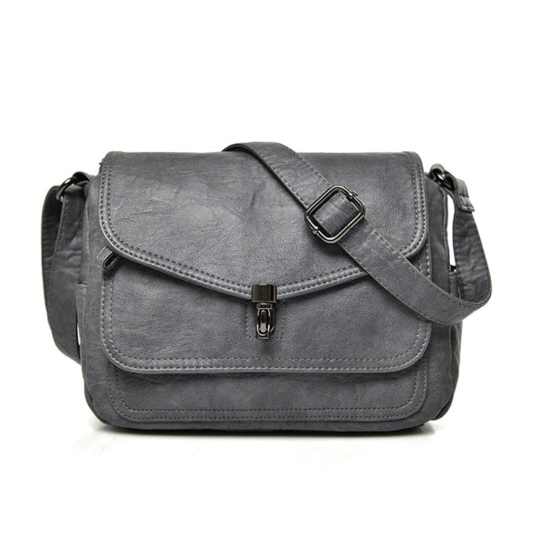 Borsa a tracolla da donna M1423 grigio scuro