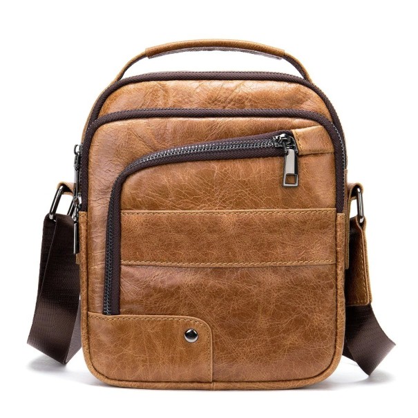 Borsa a tracolla in pelle da uomo T338 8